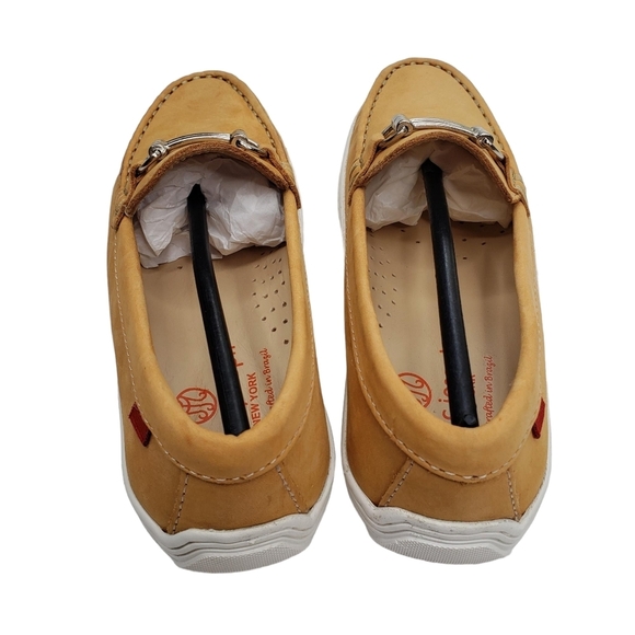 Marc Joseph | NIB Lexington Tan Nobuck Preppy Classic Leather Loafer Girl's 13.5 - Picture 8 of 14